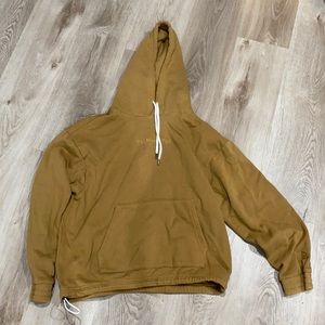 The north face mustard sweatshirt